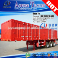 Aotong brand 70tons capacity heavy duty 3 axles Van SemiTrailer enlosed cargo trailer truck for sale